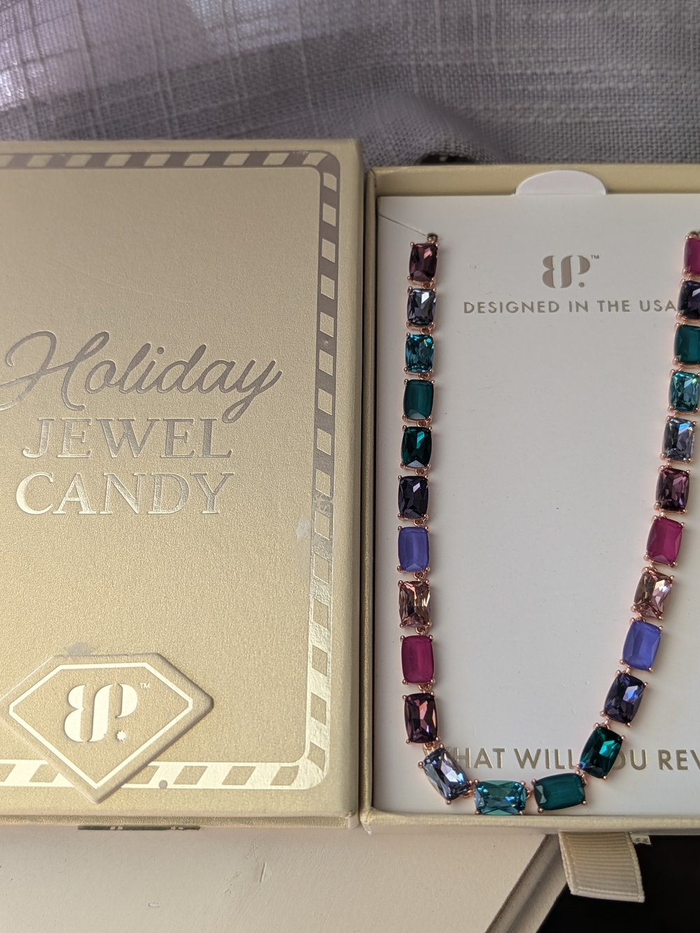 Bomb Party Holiday Jewel Candy necklace